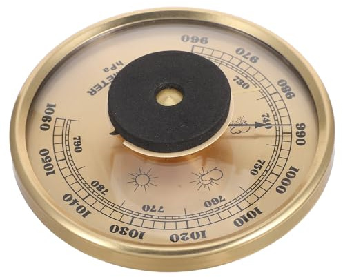 Angoily Stazione Meteorologica 3 in 1 Termometro Analogico Igrometro e Barometro da Parete Indicatore Climatico Multifunzione per Casa Ufficio e Soggiorno Monitoraggio Temperatura e