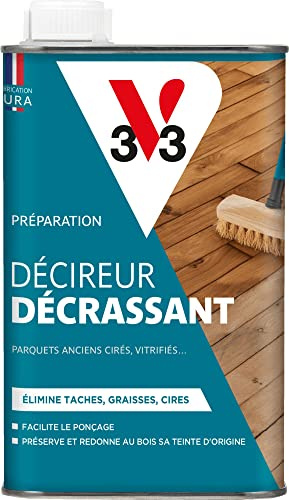 V33 Décrassant pour Parquets Avant Vitrification Incolore 0,5L