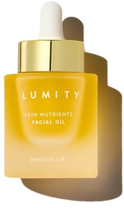 Lumity Skin Nutrients Facial Oil 30ml - Anti-Aging Botanical Blend Supports Collagen & Elastin, Hydrates, Nourishes & Firms Skin, Natural Glow Booster for All Skin Types