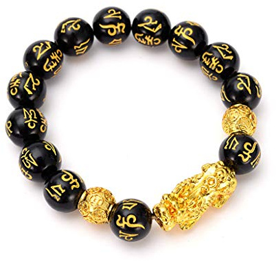 BOBEINI PIXIU Bracciale per Donna Uomo Ricchezza Buddismo Bracciale Porta Fortuna Coraggiosa Ricchezza Bracciali Feng Shui Fortunato Amuleto Gioielli