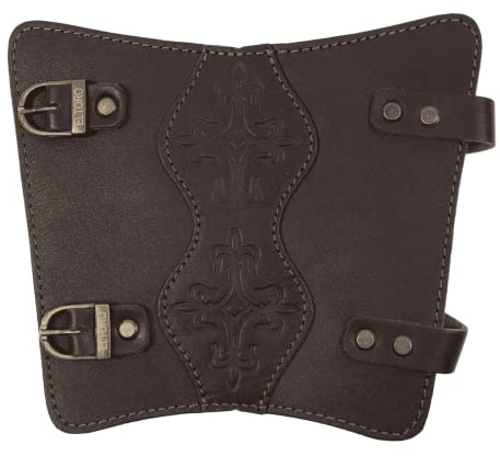 elToro Prime Brea, Buckle, Armschutz, Schutz aus robustem | hochwertigem Glattleder mit Ornament
