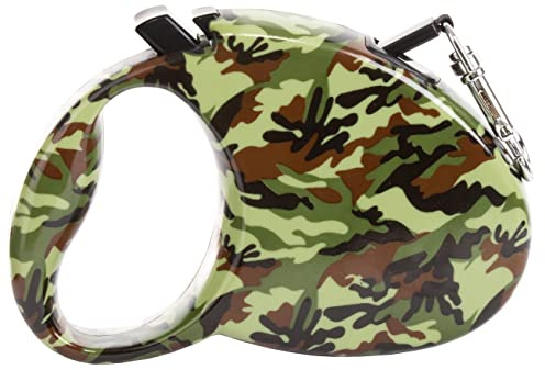 Brandsseller Hundeleine | Ausziehbare Laufleine | Moderne Designs | Geeignet für große und kleine Hunde (5 Meter, Camouflage)