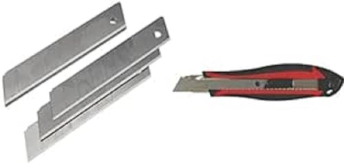 KS TOOLS Lot de 10 Lames Sécables de 25mm de Rechange et Cutter à Système de Blocage 18 mm