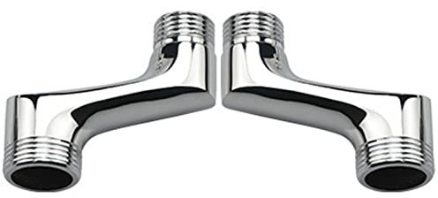 BiaoTeng Badewannenarmatur adapter 3/4 x 1/2 adapter messing eckventil 1/2 zoll 3/4 zoll s-anschluss 1/2 3/4 verstellbare schwenkarm verlängerungsarm,Chrom A