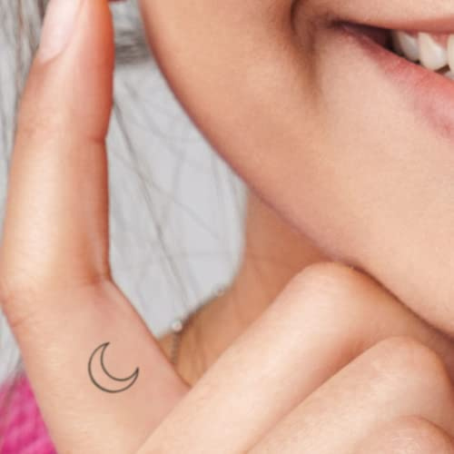 MyJagua Tattoo • Mond | 1-2 Wochen Tattoo | Auf Pflanzenbasis | Hautverträglich | Wasserfest | Neue Tattoo Technologie | Kein Klebe Tattoo