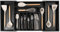 KitchenEdge Plateau à couverts et organisateur d'ustensiles pour tiroirs de cuisine, extensible jusqu'à 84 cm de large, 11 compartiments, 100% bambou