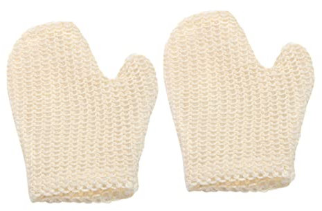 FRCOLOR Handschuhe für Körperpeeling & Peeling-badetücher - 2er Set Starke Dekontamination Hautfreundlich & Leicht Zu Reinigen