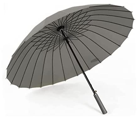 REEKOS Sturmfest Regenschirm Regenschirme Automatischer Golfschirm Mit Offenem Baldachin Und Ledergriff. Übergroßer, Belüfteter Stockschirm for Unternehmen Schirm Stark (Color : B)