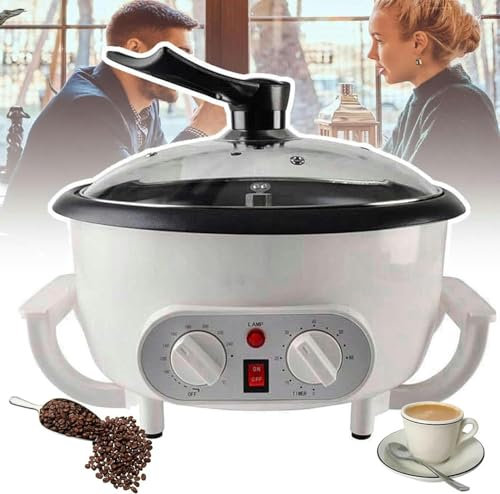 BTURYT Coffee Toast, 300g Coffee Grain Electric Toast, Temperature Adjustment Of 0-240 ℃, 1200W Nonstick Pan, Stove To Bake Peanut Grains