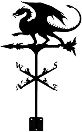 Wetterfahne Wetterfahne, fliegender Drache, Wetterfahne, Retro, Bauernhof-Szene, Wetterfahne, professionelle Messwerkzeuge, Terrasse, Hof, Dekoration