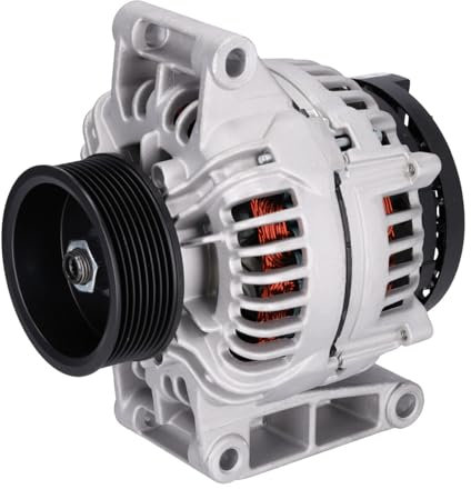 FEBI BILSTEIN Lichtmaschine 100A Generator LiMa 24V Alternator mit Riemenscheibe passend für MERCEDES-BENZ ACTROS MP4 / MP5 ANTOS AROCS 185518