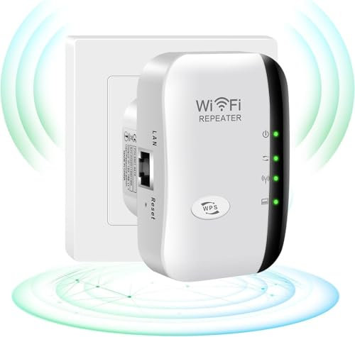 WiFi Extender,Upgrade COOPOY Generation WiFi Booster,Covers Up to 3000 Sq.ft and 35 Devices,Internet Booster with Ethernet Port,WiFi Range Extender(UK Plug),Alexa Compatible