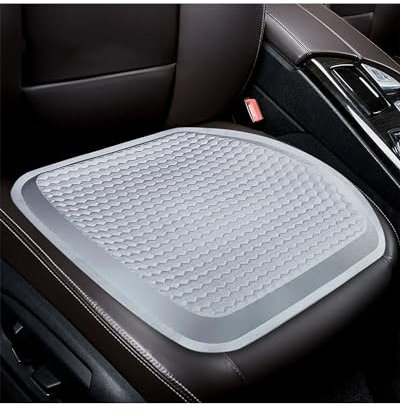 Auto Sitzauflagen Sommer-Autositzkissen Atmungsaktiv Kühles Gel Universeller Multifunktionaler Home-Office-Stuhl Zur Druckentlastung Von Rücken- Und Steißbeinschmerzen Sitzbezüge Sitzauflagen(-03-Grey