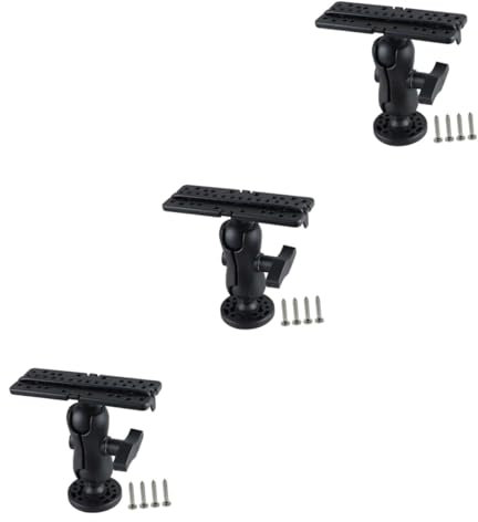 jojofuny 3 Sätze Halterung Für Fischfinder Halter Für Fischfinder Fischfinderhalter Für Boot Fischfinder-unterstützung Kajak-fischfinderhalter Kajakzubehör Nylon Black