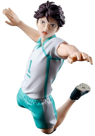 Xinchangda Oikawa Tooru Figura de salto Haikyuu Anime Figuras Colecciones 15 cm Figura de acción de dibujos animados Estatua Adornos de escritorio Regalo para fans