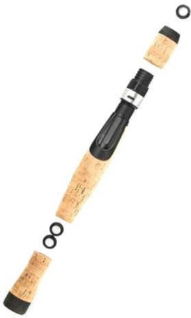 Laroal Kit di Riparazione per Impugnatura Canna da Pesca, portamulinello Portatile e Impugnatura Canna da Pesca, Impugnatura in Sughero