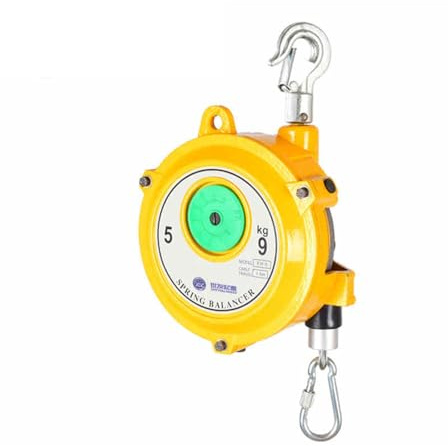 ByteRunning Équilibreur à Ressort Robuste,Rétractable d'équilibreur de Ressort,Ressort équilibreur accrochant,Outil Support à Suspendre d'Équilibreur à Ressort,1,5 m de Longueur étirée.
