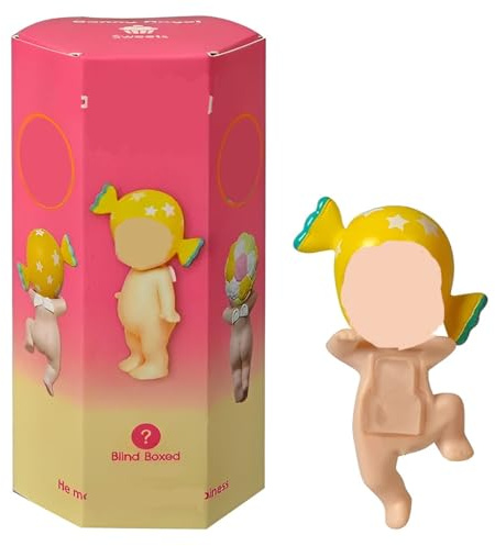 AYVRUOP Figura Decorativa Tipo Ange1,Adorno Coleccionable Sorpresa para Tablet, Escritorio o Teléfono,Decoracion Escritorio,Blind Box,1 Figurita Sorpresa al Azar(A)