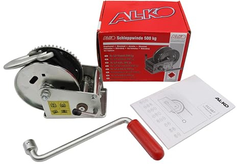 Alko Treuil manuel pour bateau 500 kg Noir Quad ATV Remorque forestière, etc.