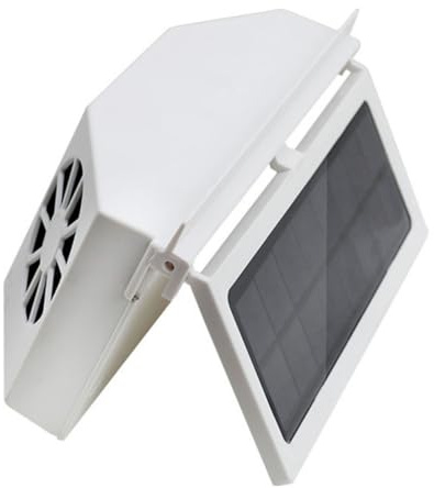 BUGUUYO Ventilador Solar para Coche con Triple Salida Ventilador de Ventana para Extracción de Aire Enfriador sin Consumo Eléctrico de Escape para Interior de Vehículo Circulación y Reduce