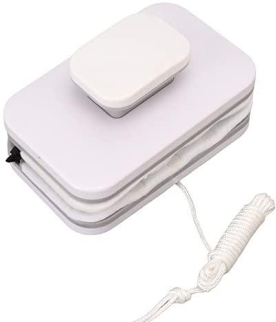 Oreilet Nettoyeur Vitres Magnétique, Essuie-glace en Verre Double Face, Outil Nettoyage Brosse Pare-brise pour Fenêtre Haute, équipement Raclette Nettoyage Extérieur Professionnel