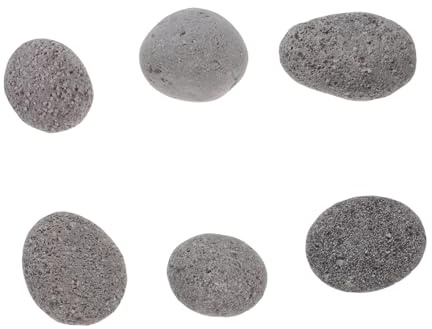 GANAZONO Sacco Pietre Laviche Decorative Naturali in Roccia Vulcanica per Stufa a Gas Esterno e Riscaldatore da Patio Pietre per Barbecue e Focolare Resistente alle Alte Temperature