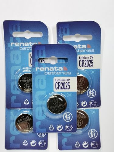 Renata CR2025 3 V Lithium 2025 Knopfzellen (5 x CR 2025)