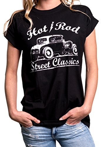 MAKAYA Rockabilly Dam Långtröja Svart M