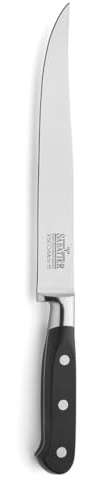 Richardson Sheffield V SABATIER Tranchiermesser | Edelstahl rostfrei & poliert | Fleischmesser extrem scharf | Profi-Messer | Chef Knife | Silber/Schwarz