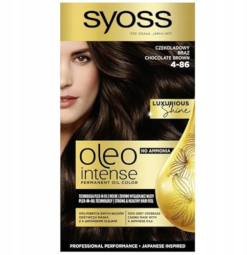 Syoss Oleo Intense Haarfärbemittel, 4.15 Kastanienbraun 115 ml