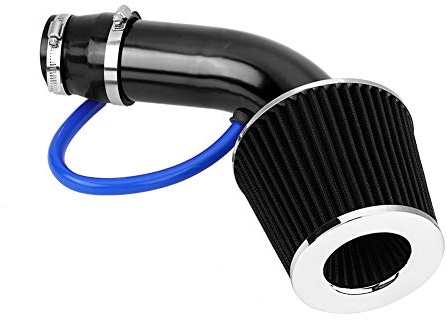 Manguera de Inducción de Aire Frío, 76mm 3, Tubo de Inducción de Aluminio en Forma de Embudo, Negro