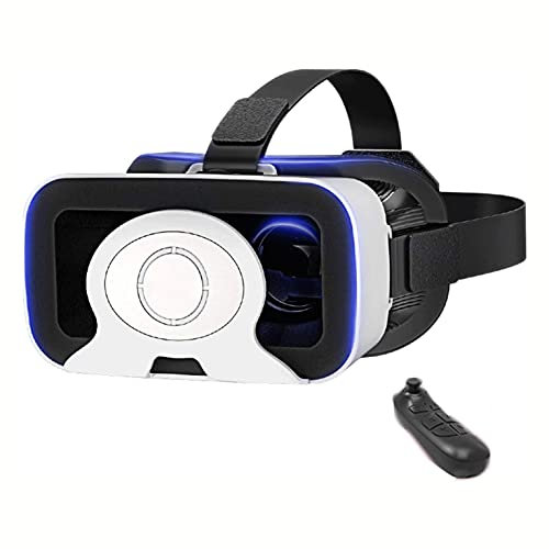 XIXIDIAN VR Glasses, 3D Smart Game Virtual Reality Goggles Audio-visual All-in-one Helmet VR Games Headset Open Front Panel Design Lightweight and Breathable Soft Comfortable