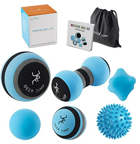 Massage Ball Kit für Myofascial, Trigger Point Release & Deep Tissue Massage Set of 6 Carrybag & Includes use instruction