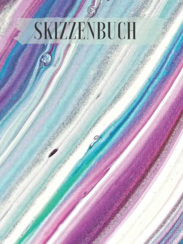 Skizzenbuch gebunden blanko: 8.5x11, Acryl Taschenbuch, 120 leere Seiten, Skizzenbuch und Zeichenbuch für Frau, Mann und Kind.