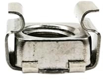 SEIDER 1/2/5/10 Stück M4 M5 M6 M8 M10 M12 A2-70 304 Edelstahl Quadratischer Clip Schwimmende Käfigmutter for Serverschrank Regal Rack Mount(1pc M12)