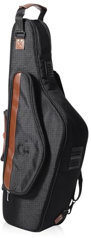Vaguelly Leichte Saxophontasche aus Oxford Gewebe mit Gutem Schutz und Schwarzem Design für Bühne und Übung Geeignet