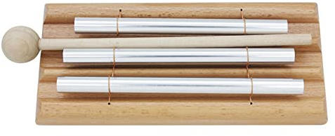 Xylophone 3-Tone Wind Chimes Tabletop Meditation Chime Wind Bell Wooden Beginner Educational Percussion Musical Instrument With Mallet Percussion