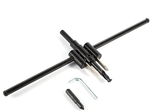 Set di Frese Circolari Regolabili da 40mm-300mm, Taglierina Circolare Per Sega a Tazza Per Legno Resistente, Kit di Punte Per Trapano Per Sega a Tazza Per La Lavorazione del Legno