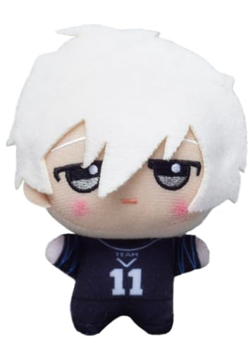 Zhongkaihua 11CM Seishiro Nagi Plush Anime Cartoon PP Cotton Cute Soft Stuffed Furry Bag Decoration Pendant Collectible Gift