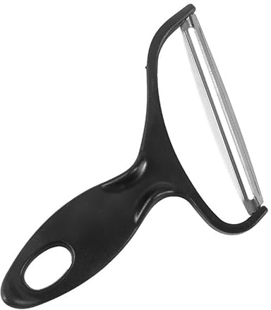 GANPUB Black Vegetable Peeler Large Peelers for Kitchen, Y Wide Veggie Shredder for Cabbage Lettuce Julienne, Swivel Stainless Steel Blades Big Size Graters, Peelers and Slicers