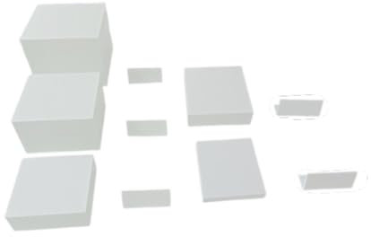 KUOYTT 5 Pezzi alzate per Buffet Set da Esposizione per Tavolo da Dessert Alzata per Cibo Multiuso per Tavolo da Buffet per Piccole Statuette da Collezione