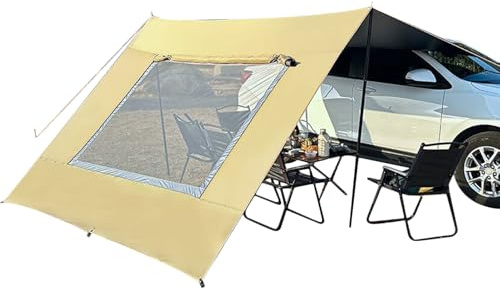 Parasol plegable con pantalla UV para camping, picnic, playa y aparcamiento