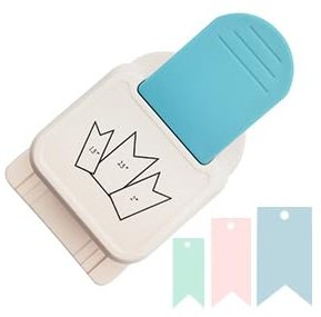 3 in 1 Papier Stanzer,1.5/2/2.5 Inch Für die beschaffung Von geschenkmarkenmarkenartikeln nutzen DIY einträge wie karrieren,stickereien,duft-und diylote-etikette(Triangle Shape)
