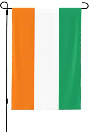 Drapeau de la Côte d'Ivoire - Drapeau de jardin d'automne double face, décoration saisonnière durable pour décoration de porche