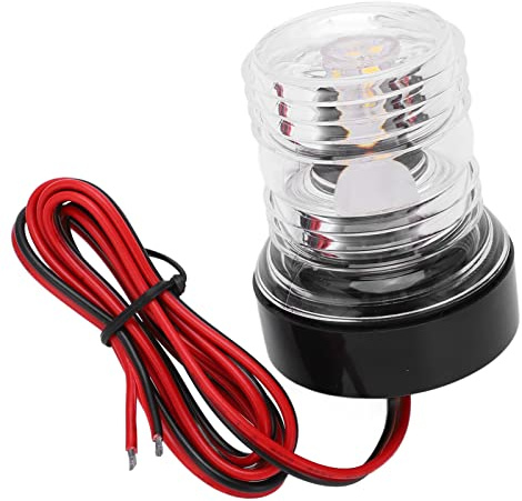 Lampe D'ancrage de Navigation Marine à LED à 360 Degrés, Lampe de Bateau Haute luminosité pour Navires et Yachts - Niveau de Protection IP66, Installation Facile