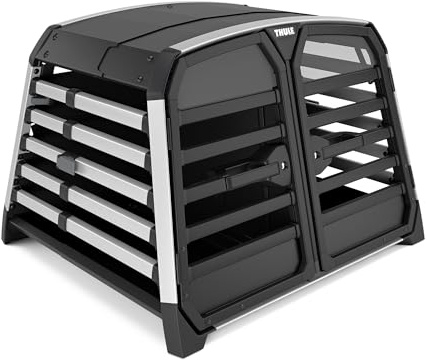 Thule Allax Double Doppelte Hundebox Für Autos Black/Aluminum, M