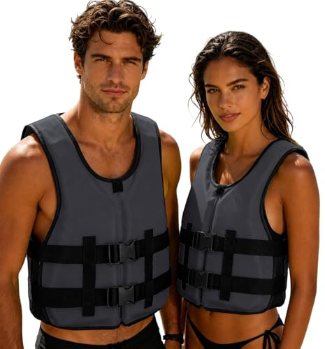 Gilet de Sauvetage pour Femme-pour Sports Nautiques en Plein air-Idéal pour Le Kayak,la Navigation de Plaisance,la plongée avec Tuba,la plongée avec Tuba-Bandoulière réglable-A Un sifflet,Confortable