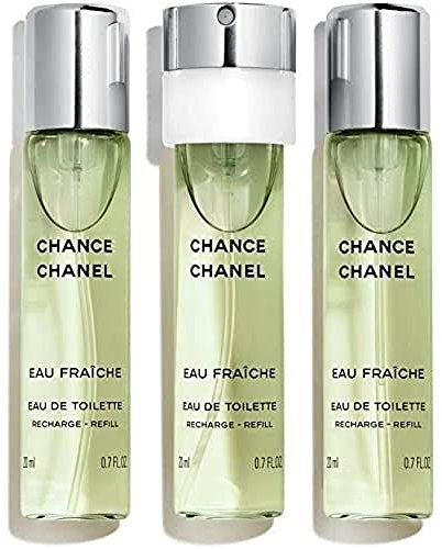 Chance Eau Fraiche Eau de Toilette 3 x 20 ml Spray Donna da borsetta Ricariche