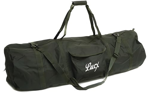 Lucx Angeltasche für Angelzelt - große Bivvy Transporttasche für Zelte und Angelzubehör - 125x38 cm - Wasserabweisende Carry Bag mit Schultergurt