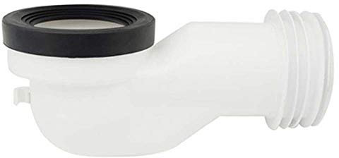 Prolunga curva di scarico wc con guarnizione di tenuta 90/110mm